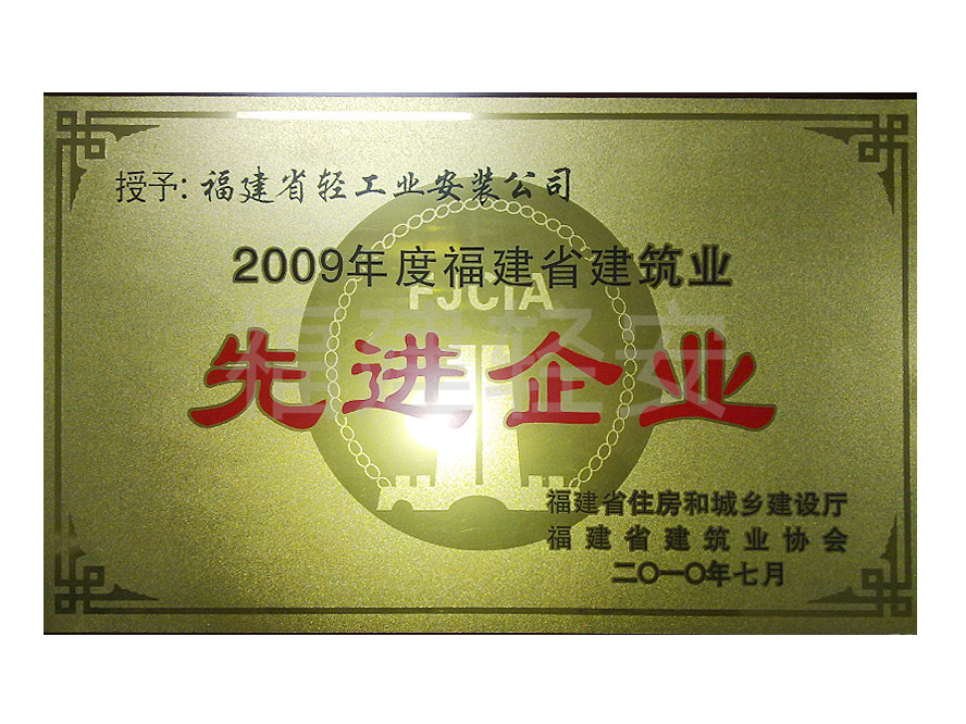 2009先进企业